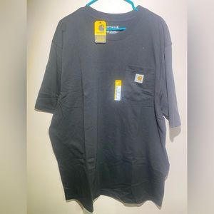 NWT- Carhartt Black Loose Fit Heavyweight Short Sleeve Pocket T Shirt- Size XL